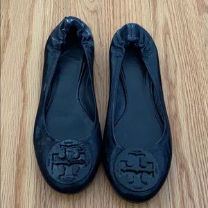Gently used Tory Burch black flats
